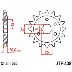 JT звезда передняя JTF438