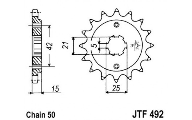 JT звезда передняя JTF492