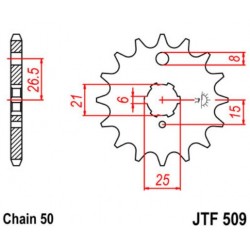 JT звезда передняя JTF509