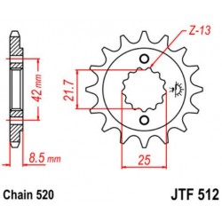 JT звезда передняя JTF512