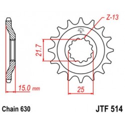 JT звезда передняя JTF514