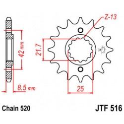 JT звезда передняя JTF516