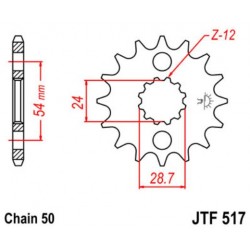 JT звезда передняя JTF517