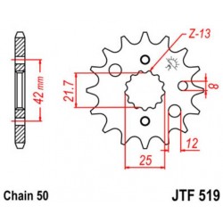 JT звезда передняя JTF519