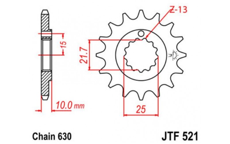 JT звезда передняя JTF521