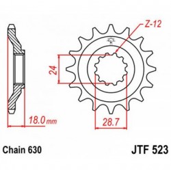JT звезда передняя JTF523