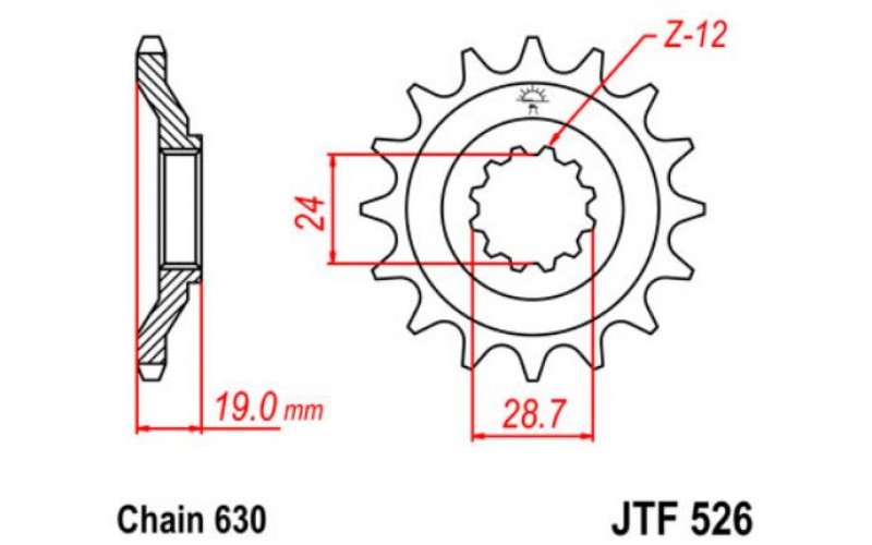 JT звезда передняя JTF526
