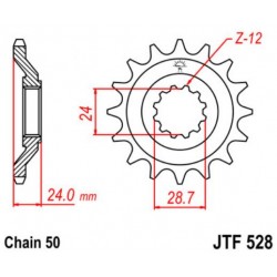 JT звезда передняя JTF528