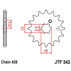 JT звезда передняя JTF542