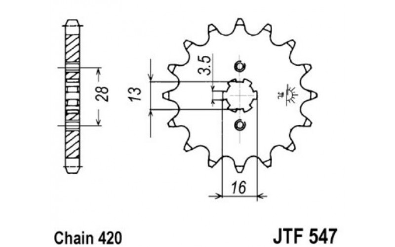 JT звезда передняя JTF547