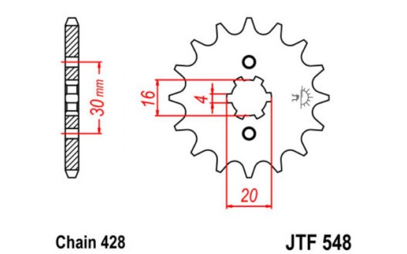 JT звезда передняя JTF548
