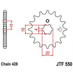 JT звезда передняя JTF550