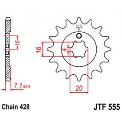 JT звезда передняя JTF555