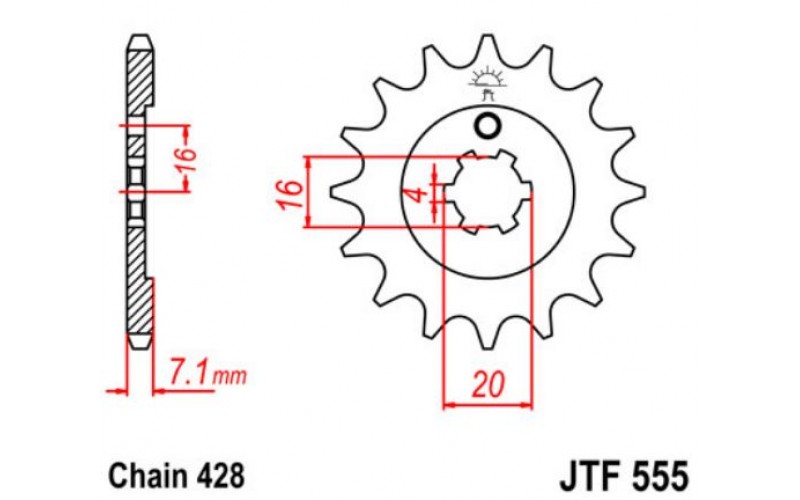 JT звезда передняя JTF555