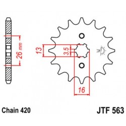 JT звезда передняя JTF563