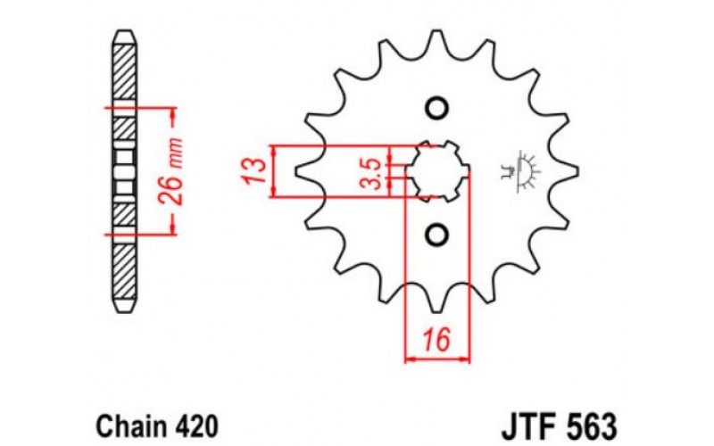 JT звезда передняя JTF563