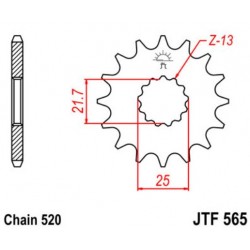 JT звезда передняя JTF565