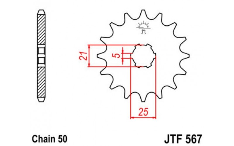 JT звезда передняя JTF567