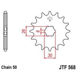 JT звезда передняя JTF568