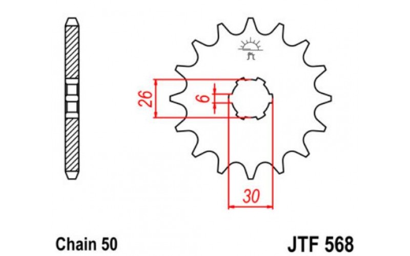 JT звезда передняя JTF568