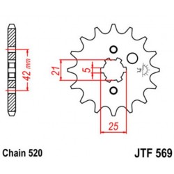 JT звезда передняя JTF569