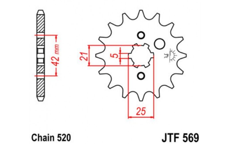 JT звезда передняя JTF569