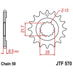 JT звезда передняя JTF570