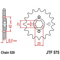 JT звезда передняя JTF575