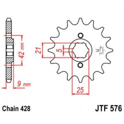 JT звезда передняя JTF576