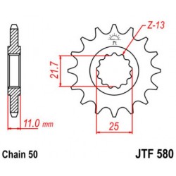 JT звезда передняя JTF580