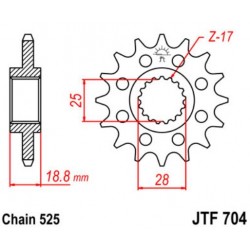 JT звезда передняя JTF704