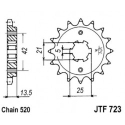 JT звезда передняя JTF723