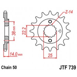 JT звезда передняя JTF739