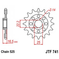 JT звезда передняя JTF741