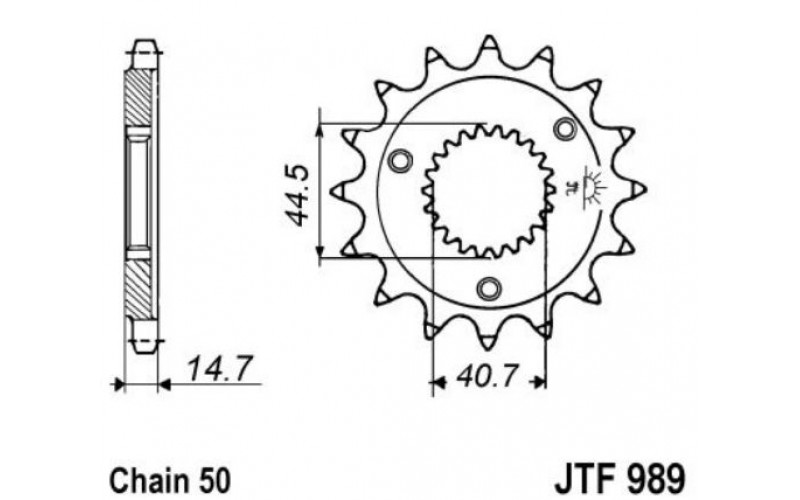 JT звезда передняя JTF989