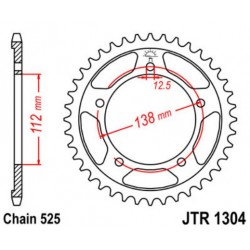 JT звезда задняя JTR1304