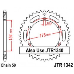JT звезда задняя JTR1342
