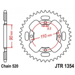 JT звезда задняя JTR1354