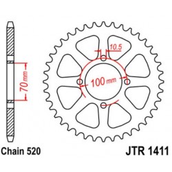 JT звезда задняя JTR1411