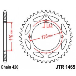 JT звезда задняя JTR1465