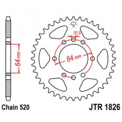 JT звезда задняя JTR1826