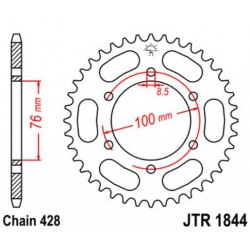 JT звезда задняя JTR1844