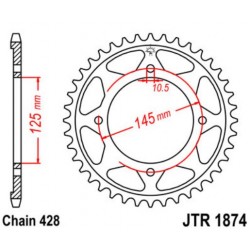 JT звезда задняя JTR1874
