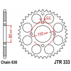 JT звезда задняя JTR333
