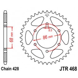JT звезда задняя JTR468