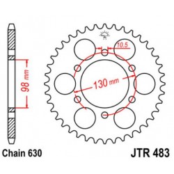 JT звезда задняя JTR483
