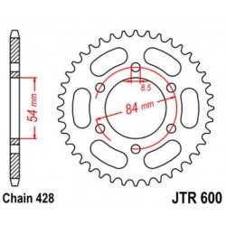 JT звезда задняя JTR600