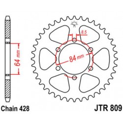 JT звезда задняя JTR809