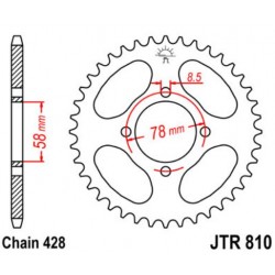 JT звезда задняя JTR810