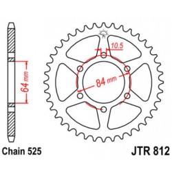 JT звезда задняя JTR812